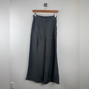 Shosh Made In NYC Women Grey Wide Leg Pant Size 0 XS